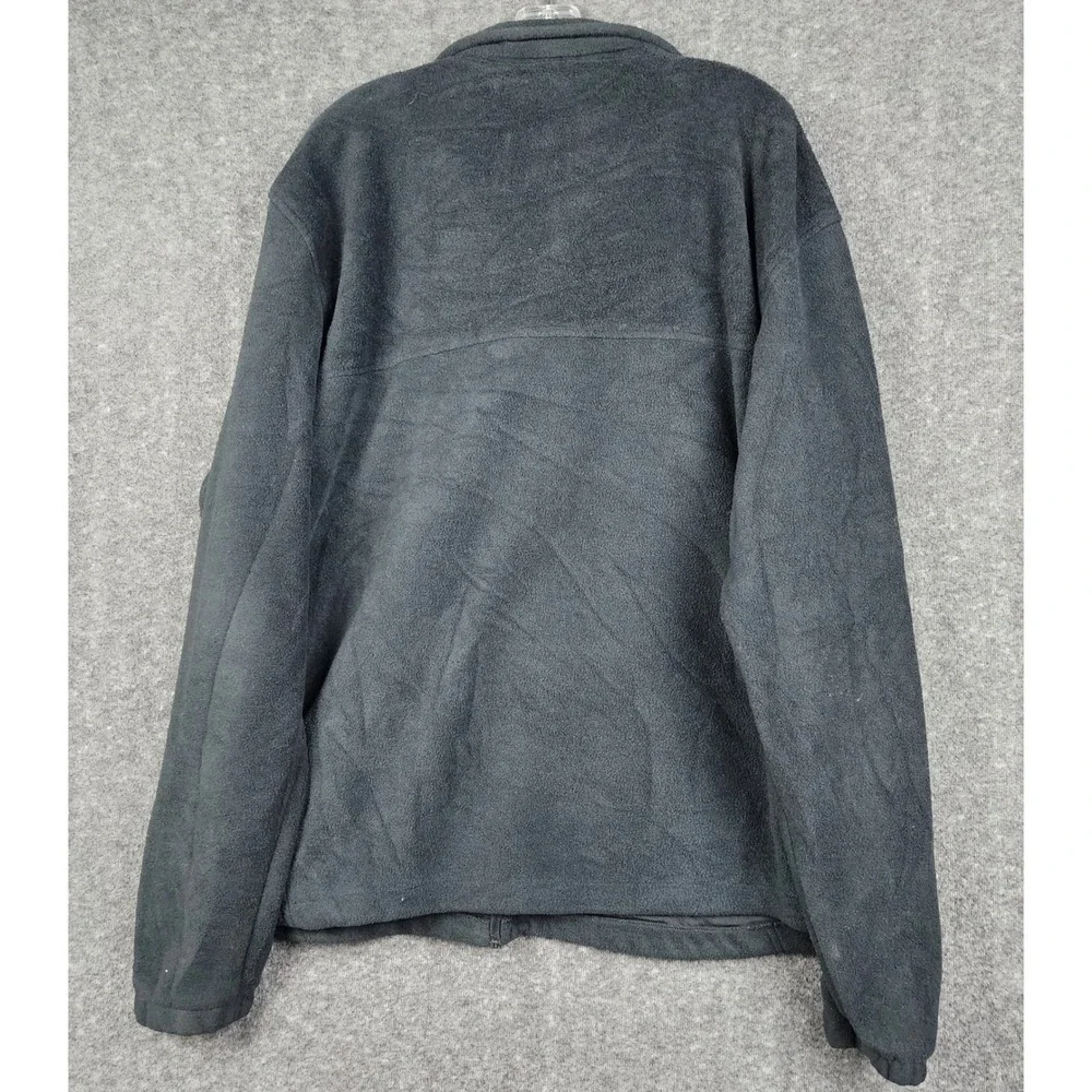 Columbia Fleece Jacket Mens XXL Black Steens Mountain Full Zip‎ WM3220